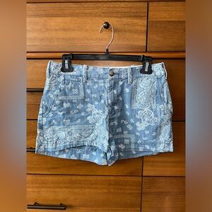 Polo women’s patterned denim-like shorts